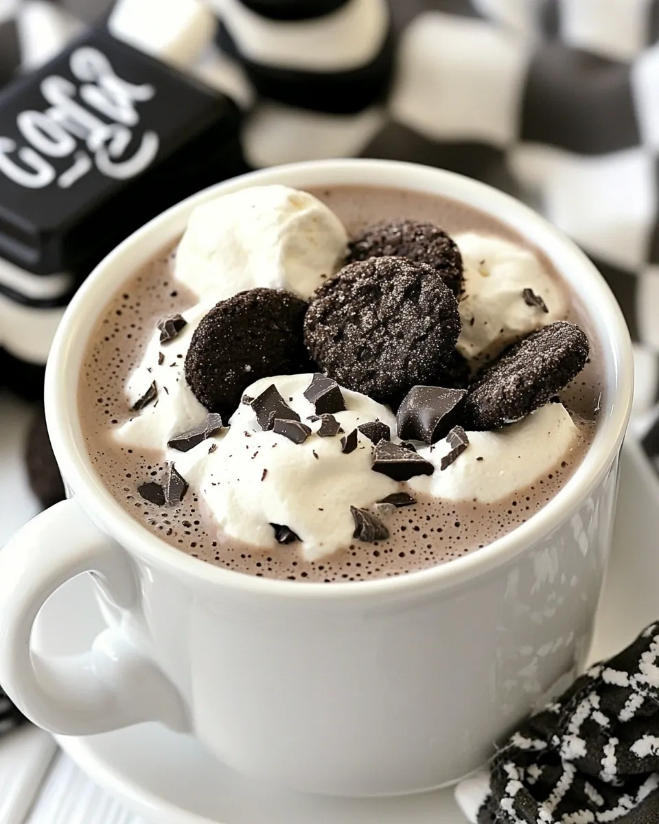 Cookies and Cream Hot Chocolate