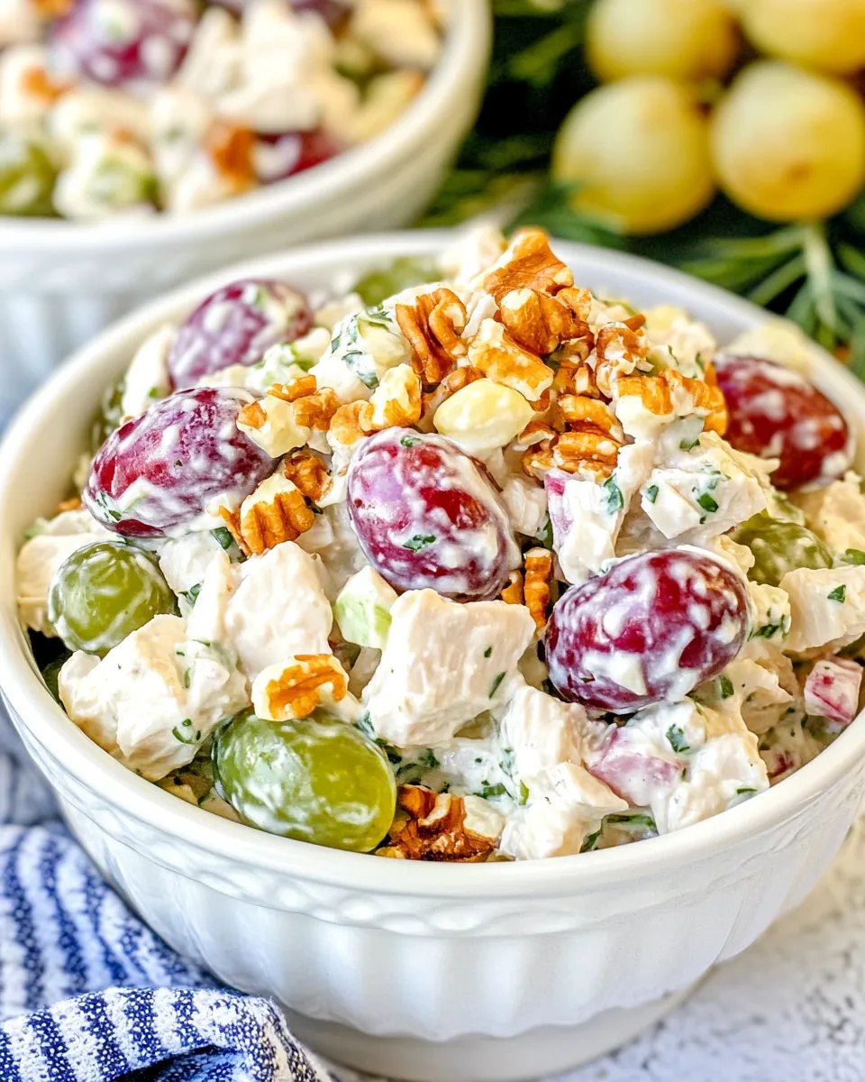 Copycat Chicken Salad Chick’s Grape Salad