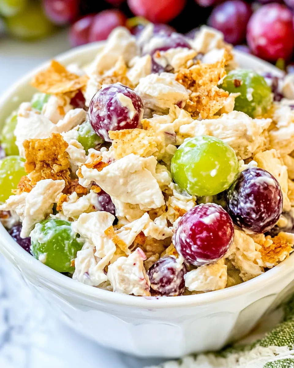 Copycat Chicken Salad Chick’s Grape Salad