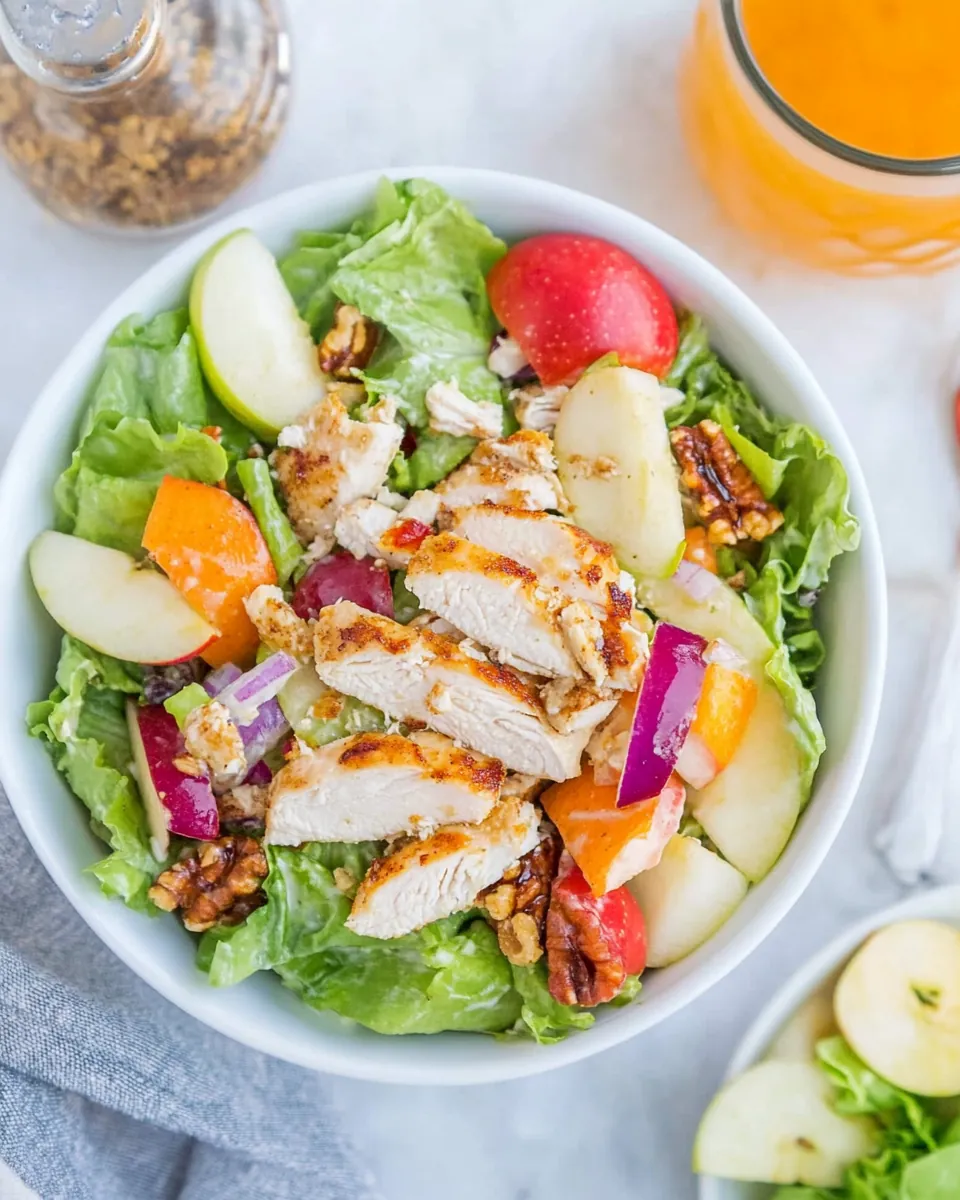 Copycat Panera Fuji Apple Salad with Chicken