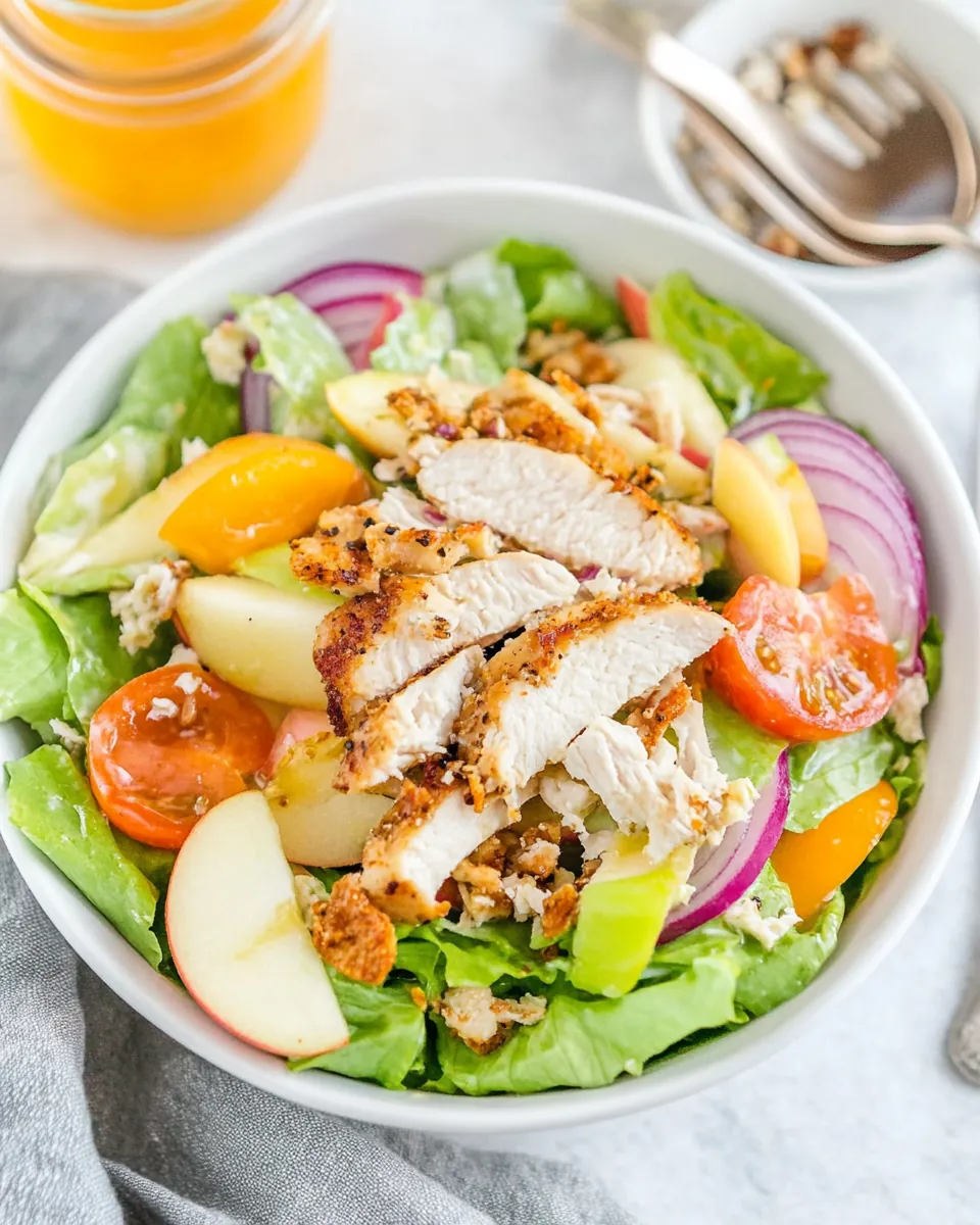 Copycat Panera Fuji Apple Salad with Chicken