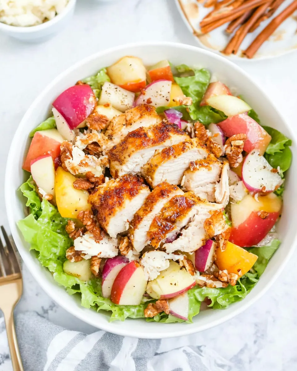 Copycat Panera Fuji Apple Salad with Chicken