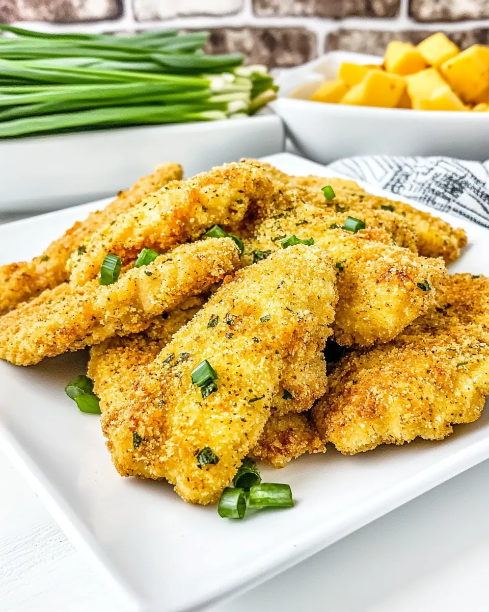 Cornbread Crusted Chicken Tenders