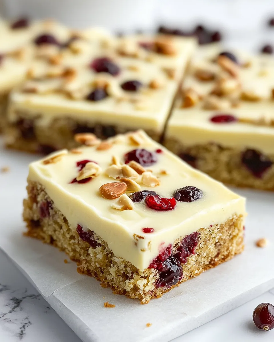 Cranberry Bliss Bars