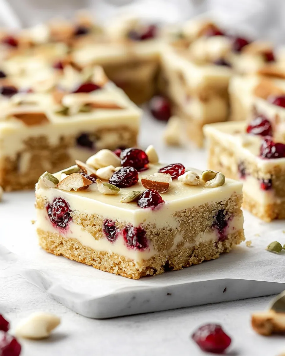 Cranberry Bliss Bars