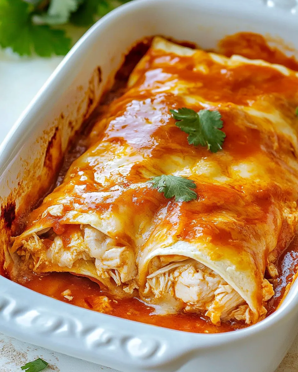 Cream Cheese Chicken Enchiladas