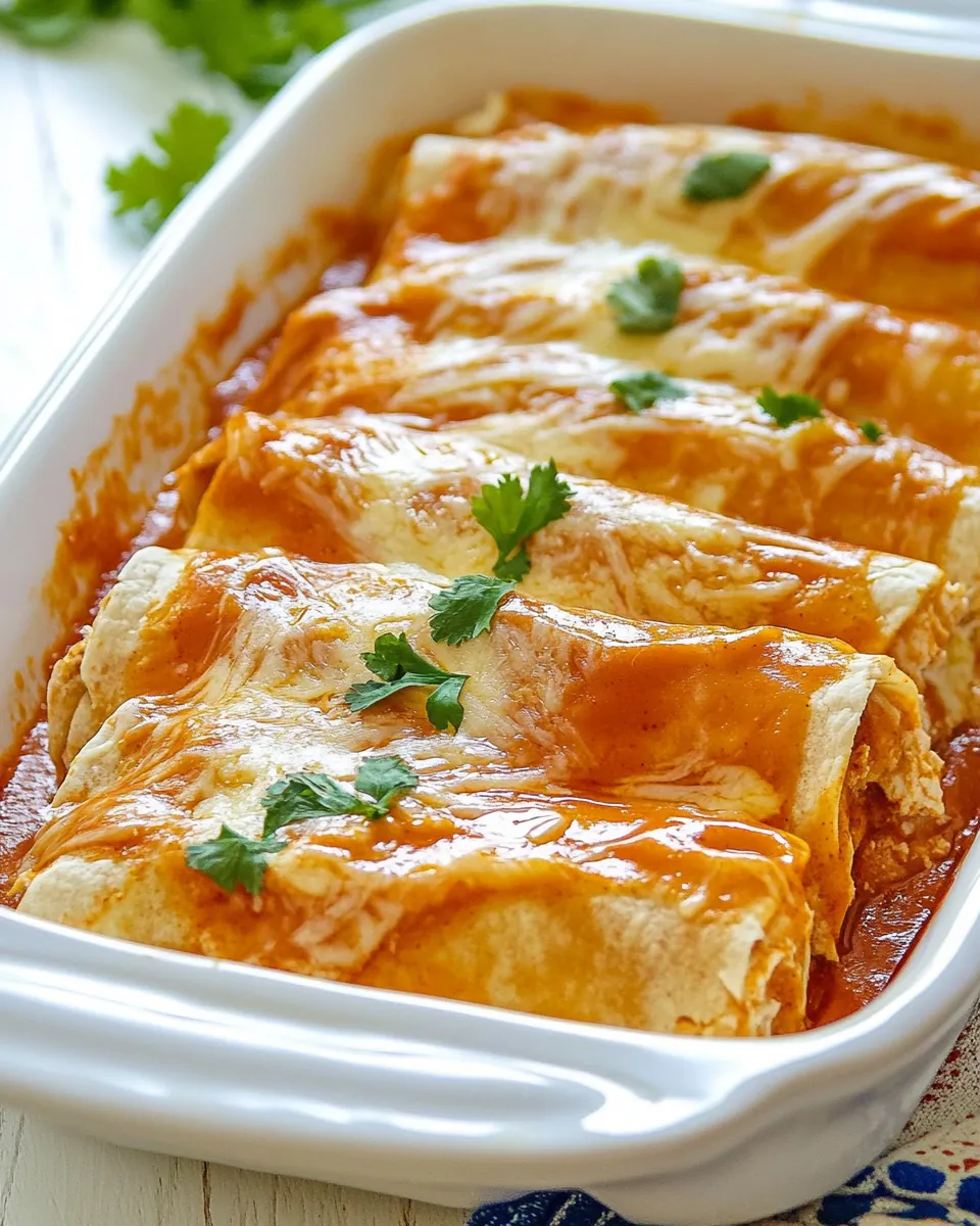 Cream Cheese Chicken Enchiladas