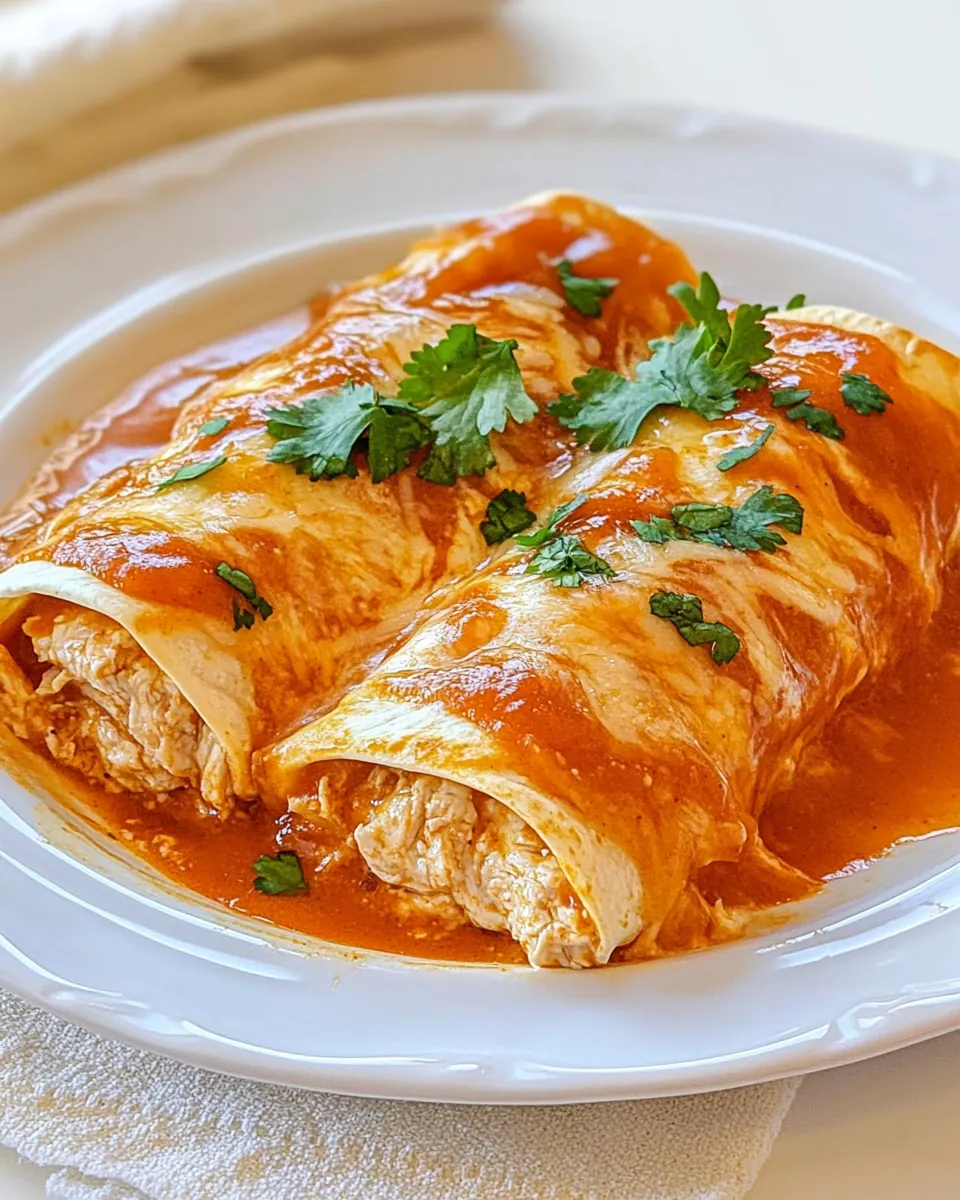 Cream Cheese Chicken Enchiladas