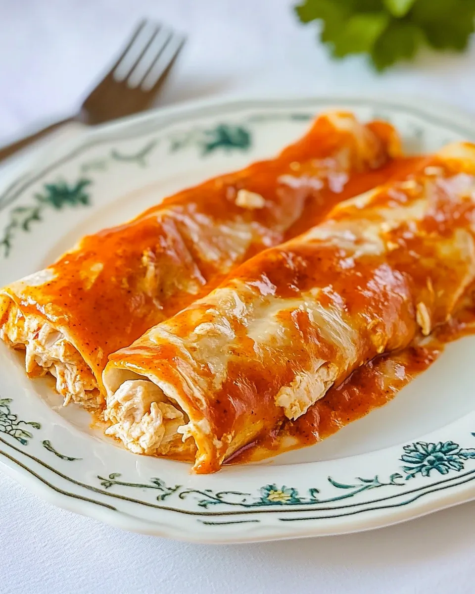 Cream Cheese Chicken Enchiladas