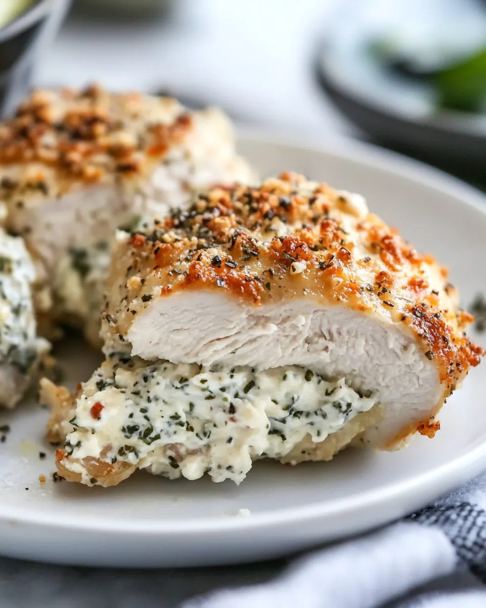 Cream Cheese Stuffed Everything Chicken