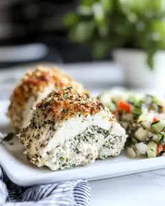 Cream Cheese Stuffed Everything Chicken