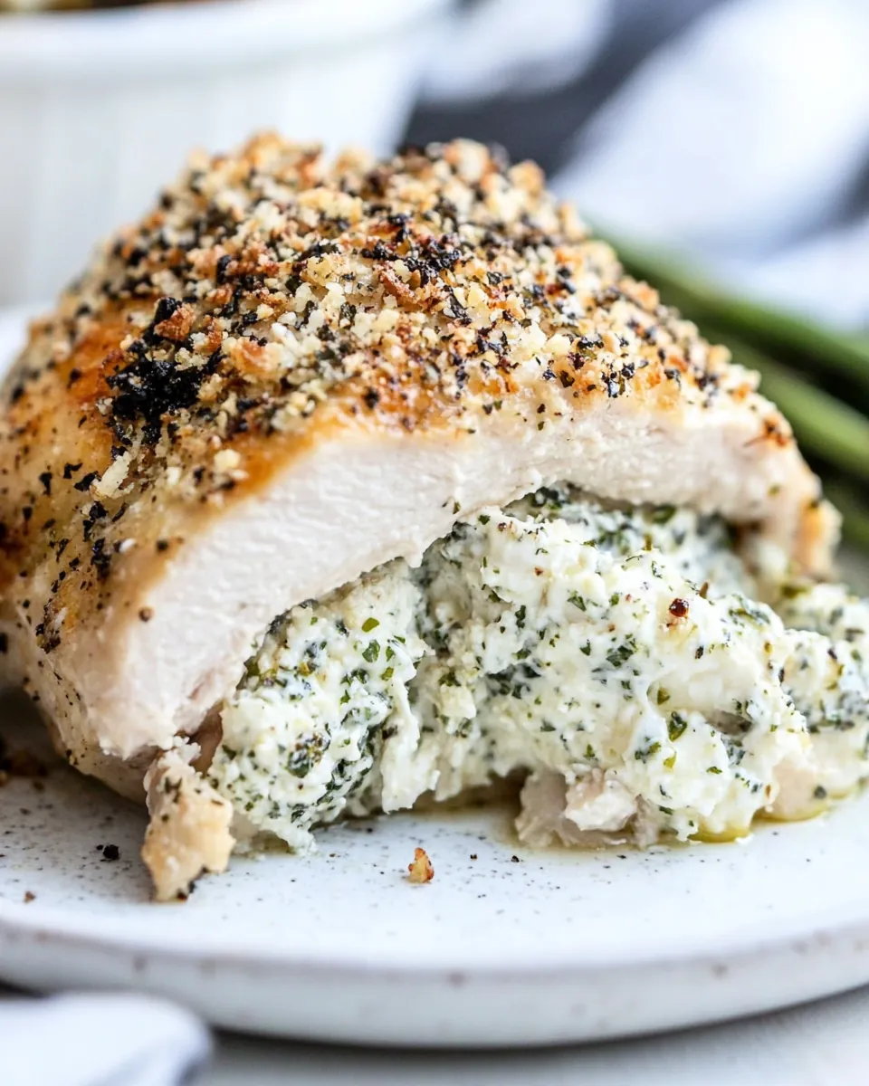 Cream Cheese Stuffed Everything Chicken