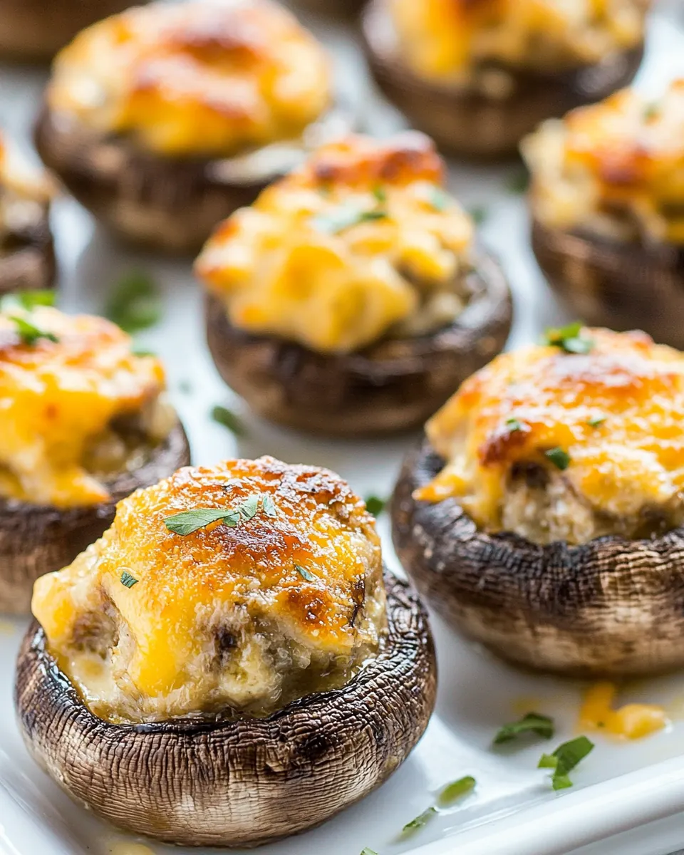 Cream Cheese Stuffed Mushrooms