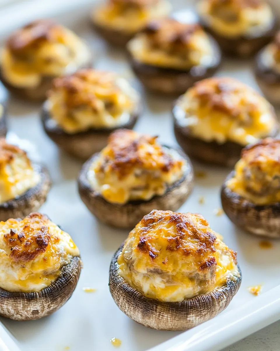 Cream Cheese Stuffed Mushrooms