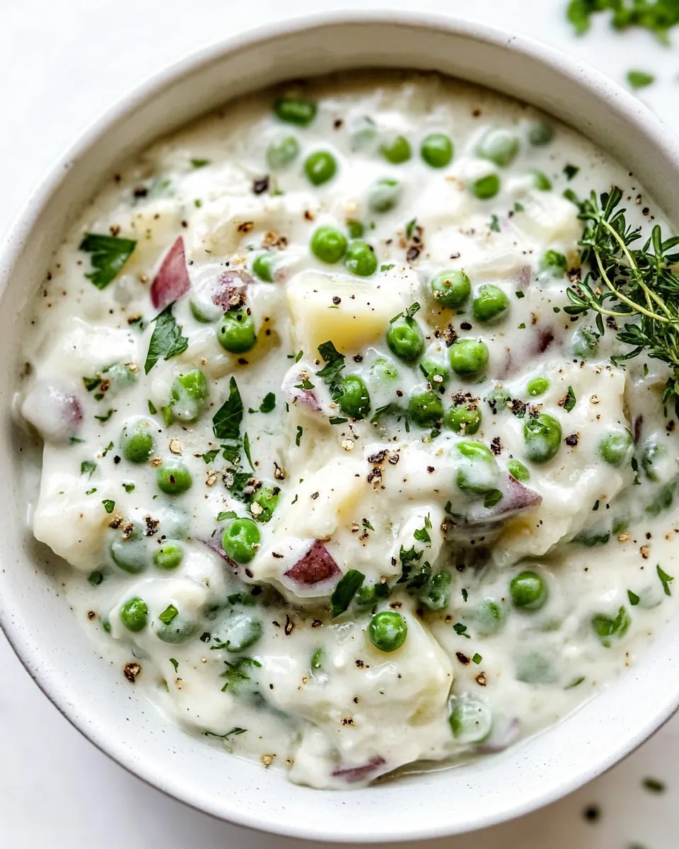 Creamed Peas and Potatoes