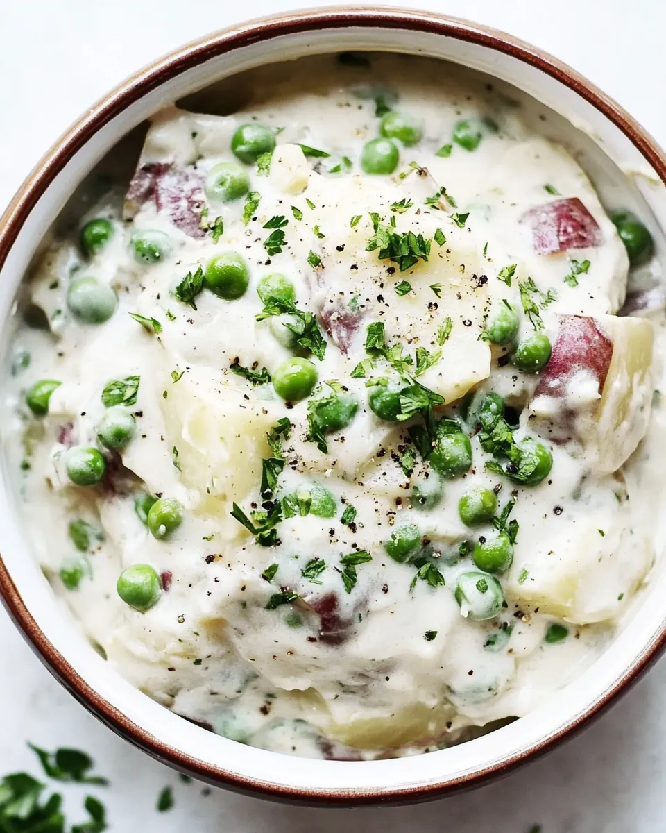 Creamed Peas and Potatoes