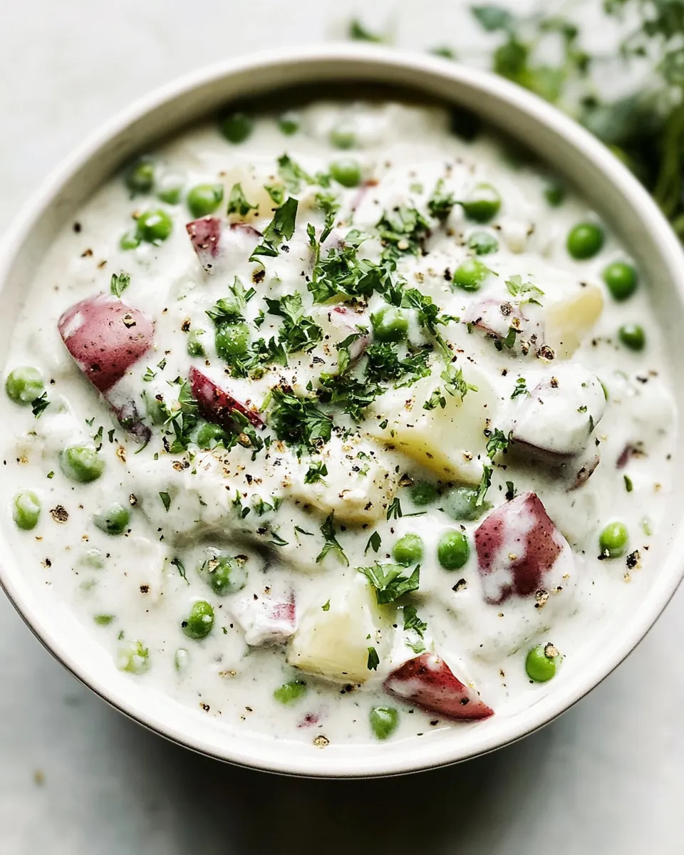 Creamed Peas and Potatoes