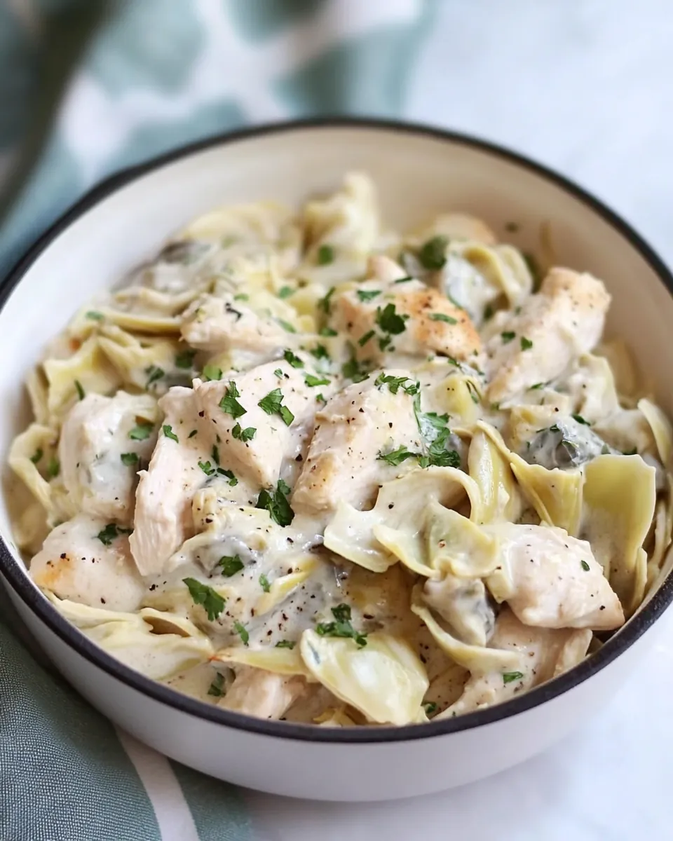 Creamy Artichoke Chicken Skillet
