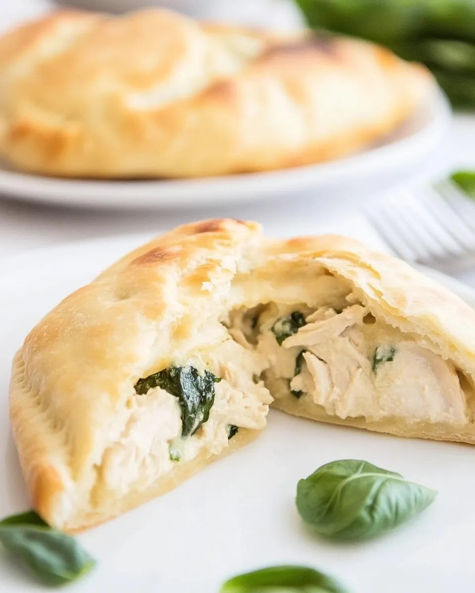Creamy Chicken Calzone