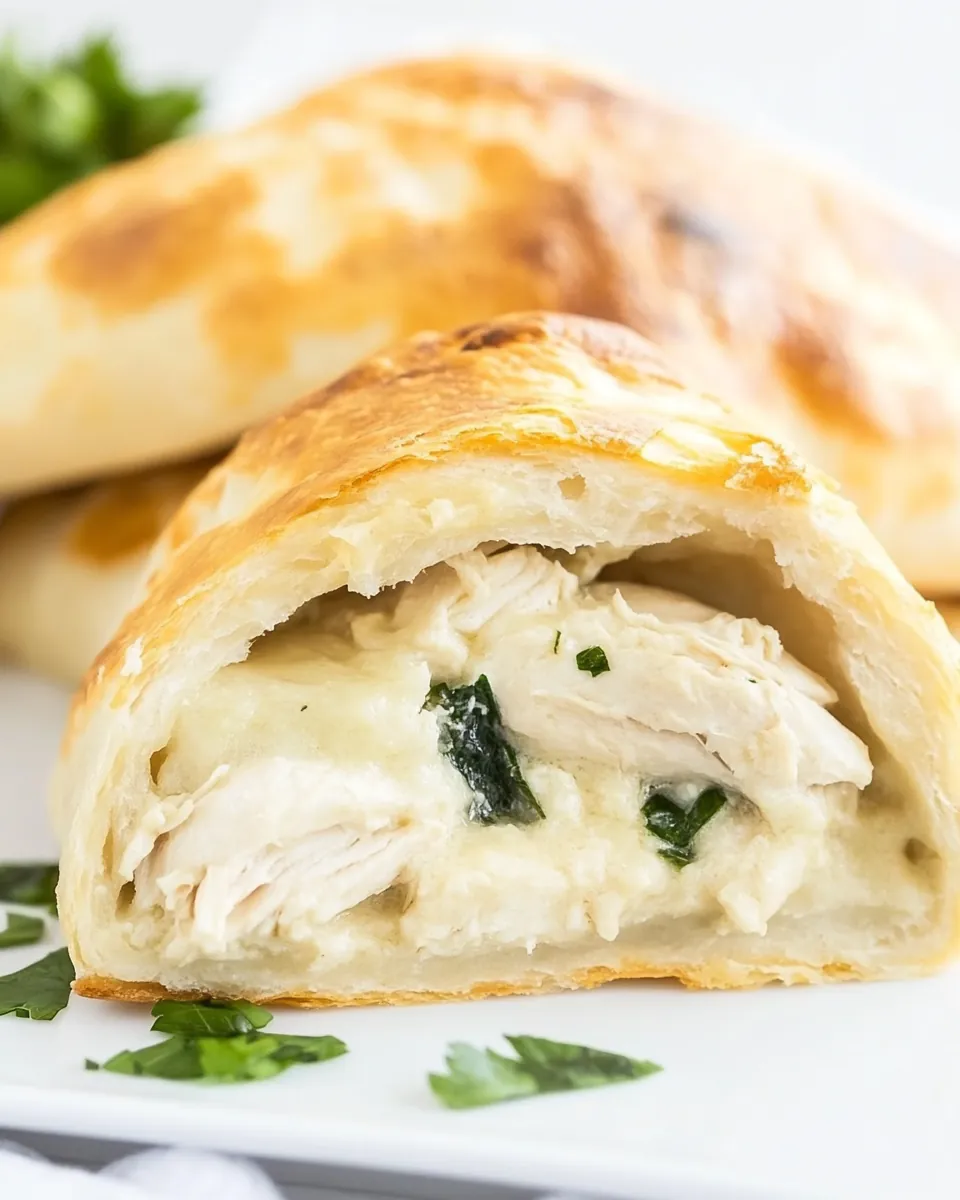 Creamy Chicken Calzone