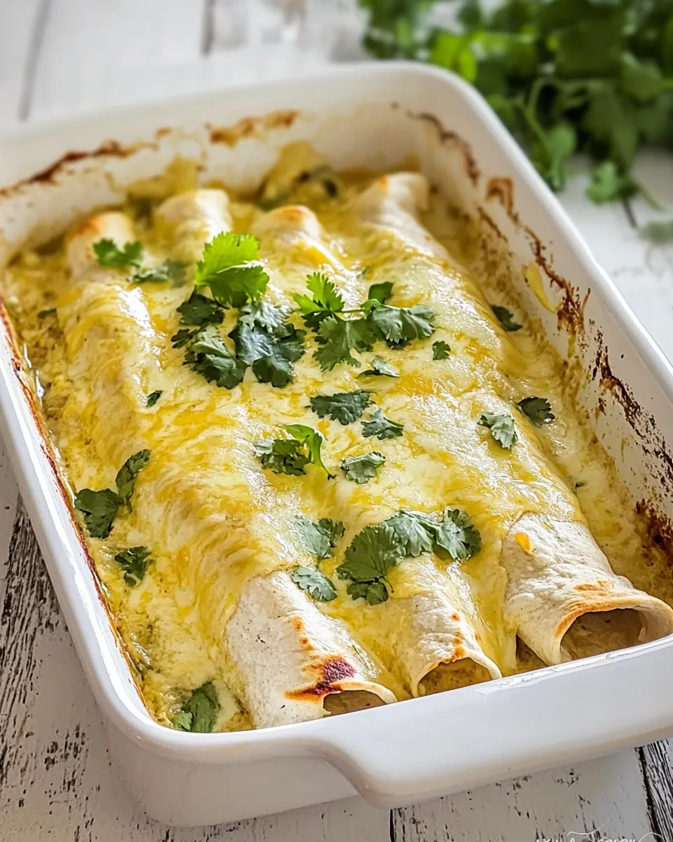 Creamy Chicken Enchiladas