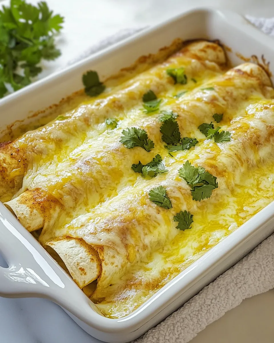 Creamy Chicken Enchiladas
