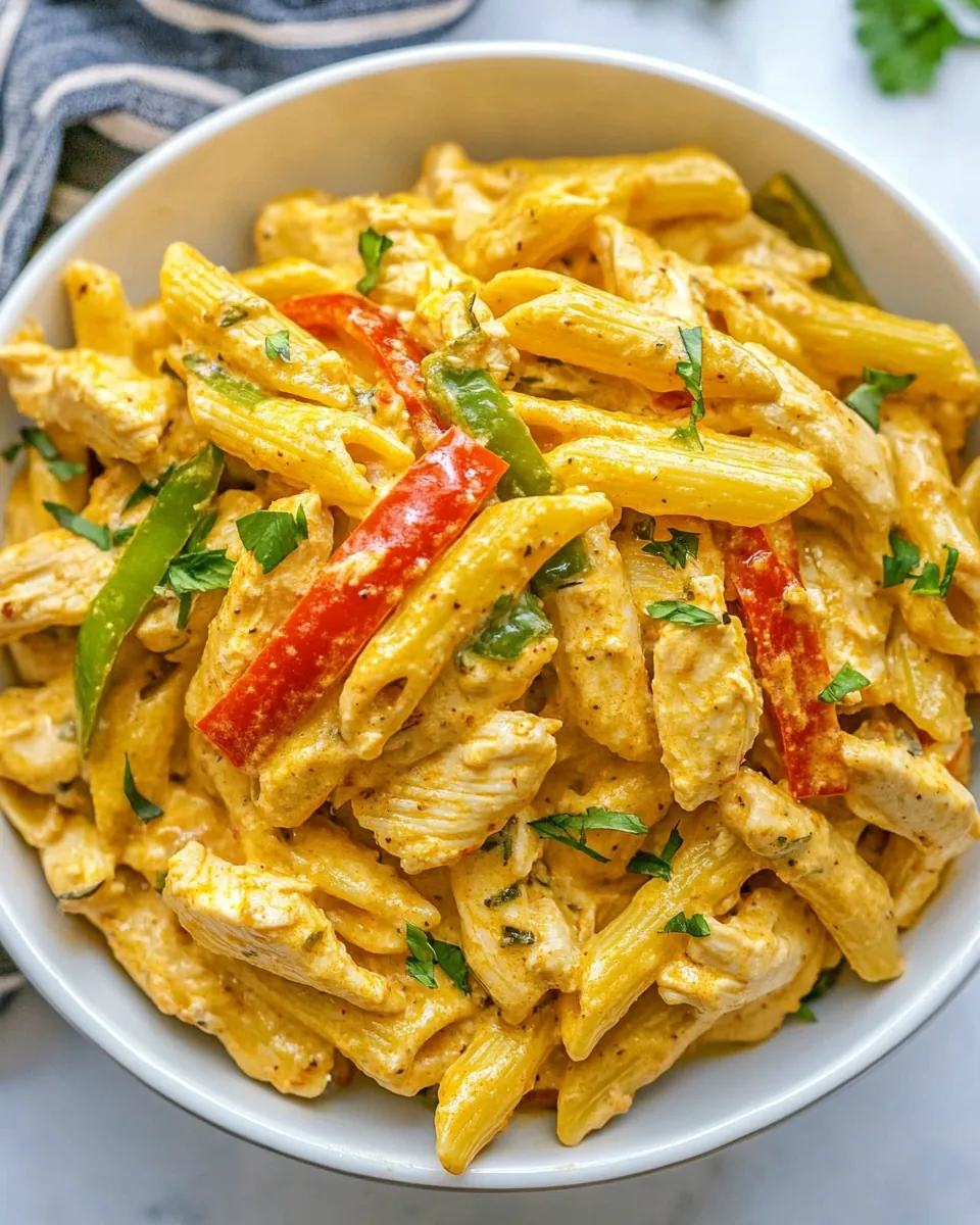 Creamy Chicken Fajita Pasta