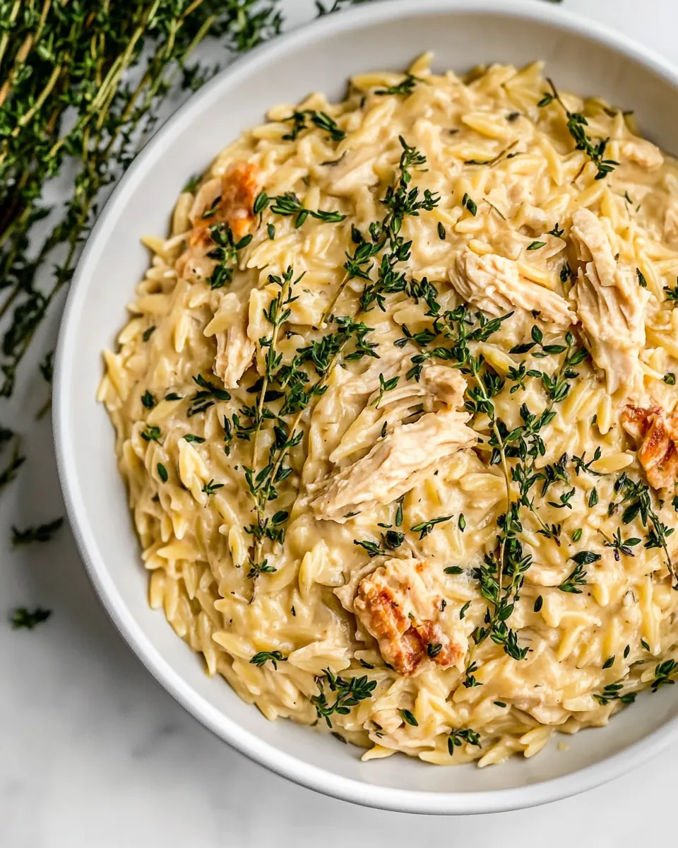 Creamy Chicken Orzo
