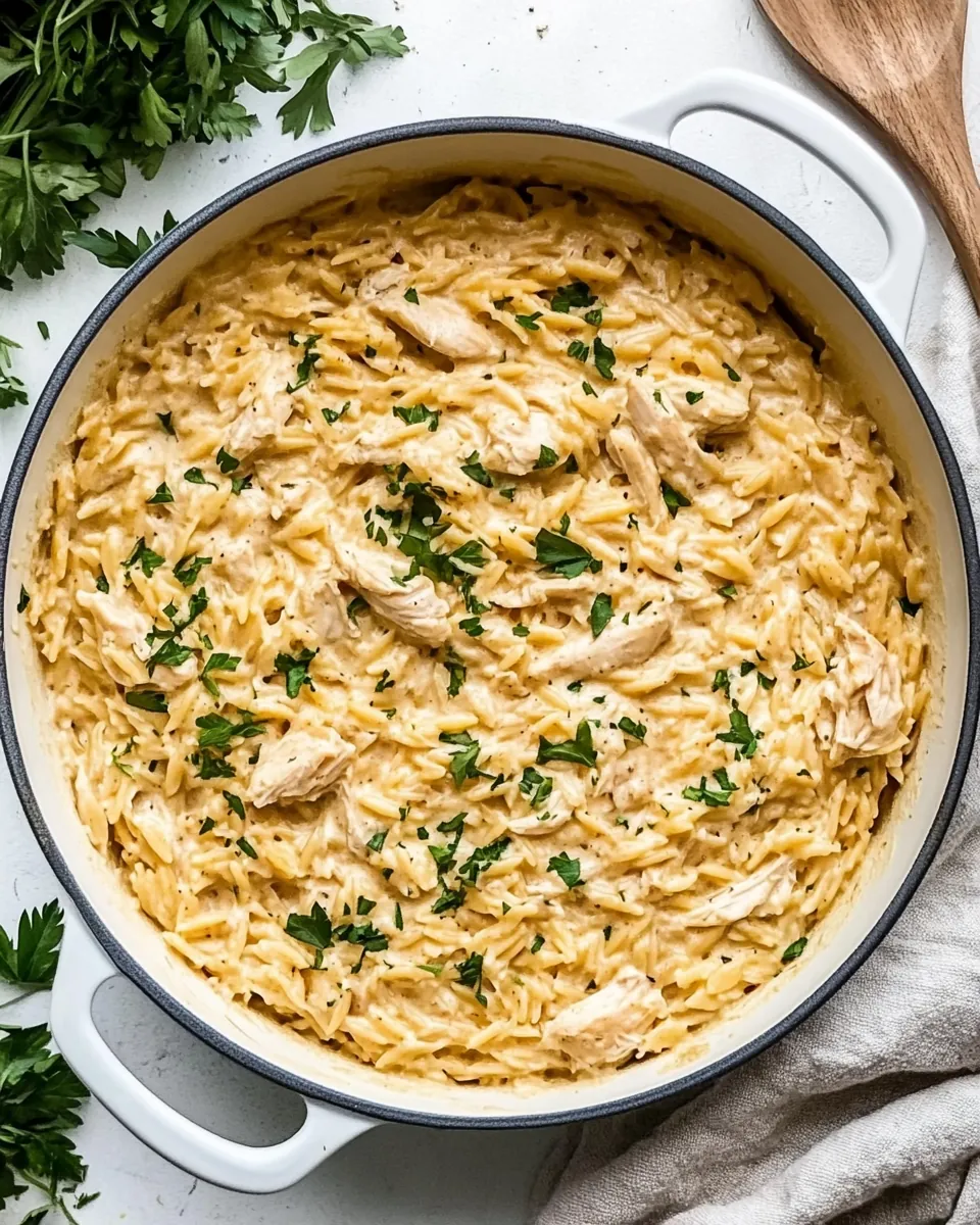 Creamy Chicken Orzo