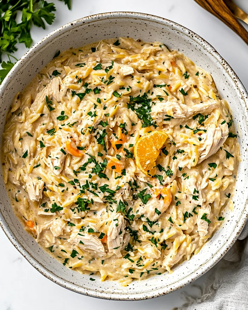 Creamy Chicken Orzo