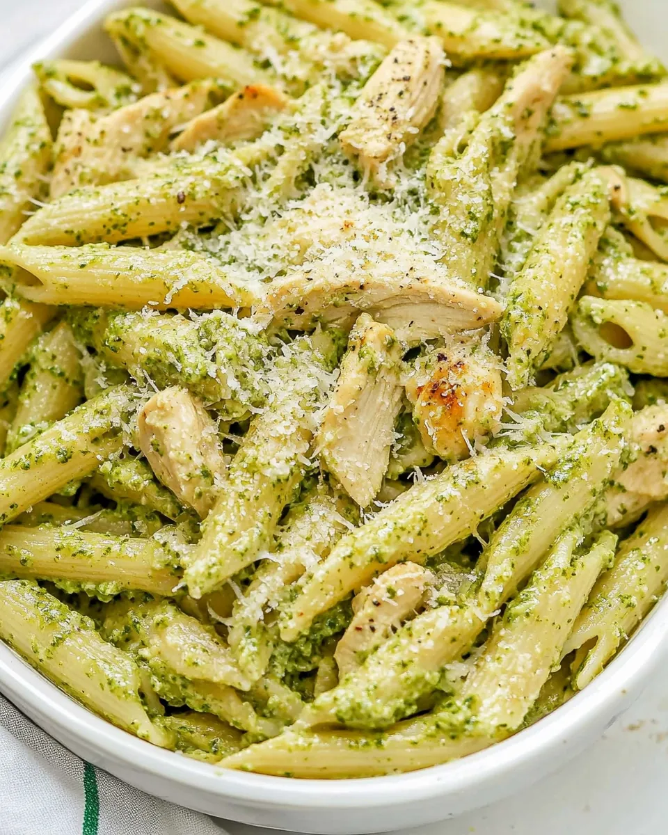 Creamy Chicken Pesto Pasta