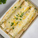 Creamy Chicken Spinach Mushroom Enchiladas