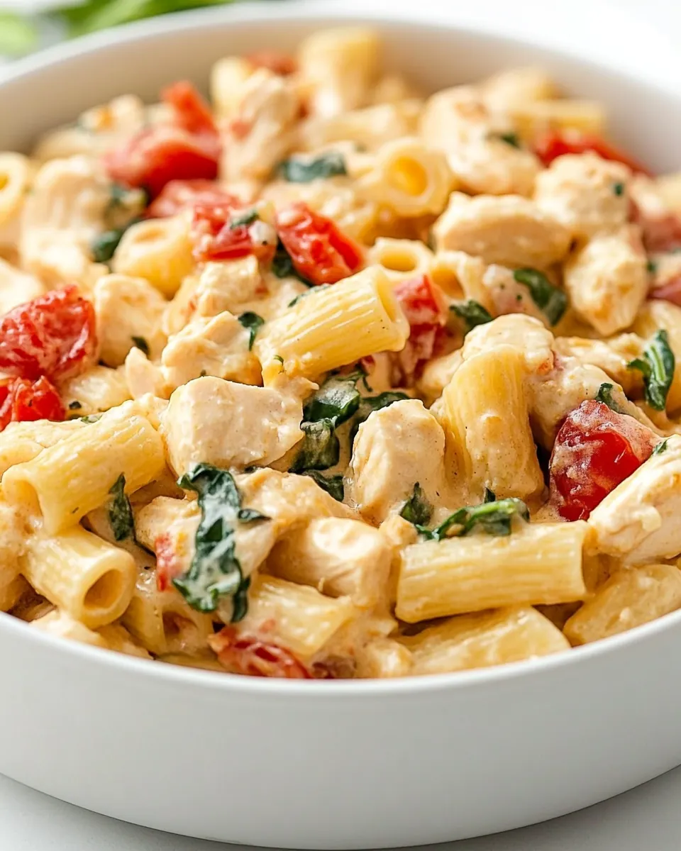 Creamy Chicken Tuscan Pasta