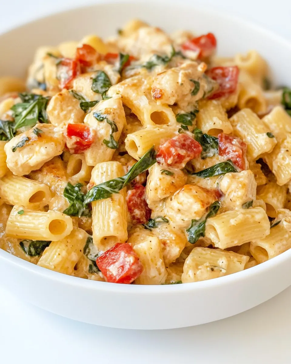 Creamy Chicken Tuscan Pasta