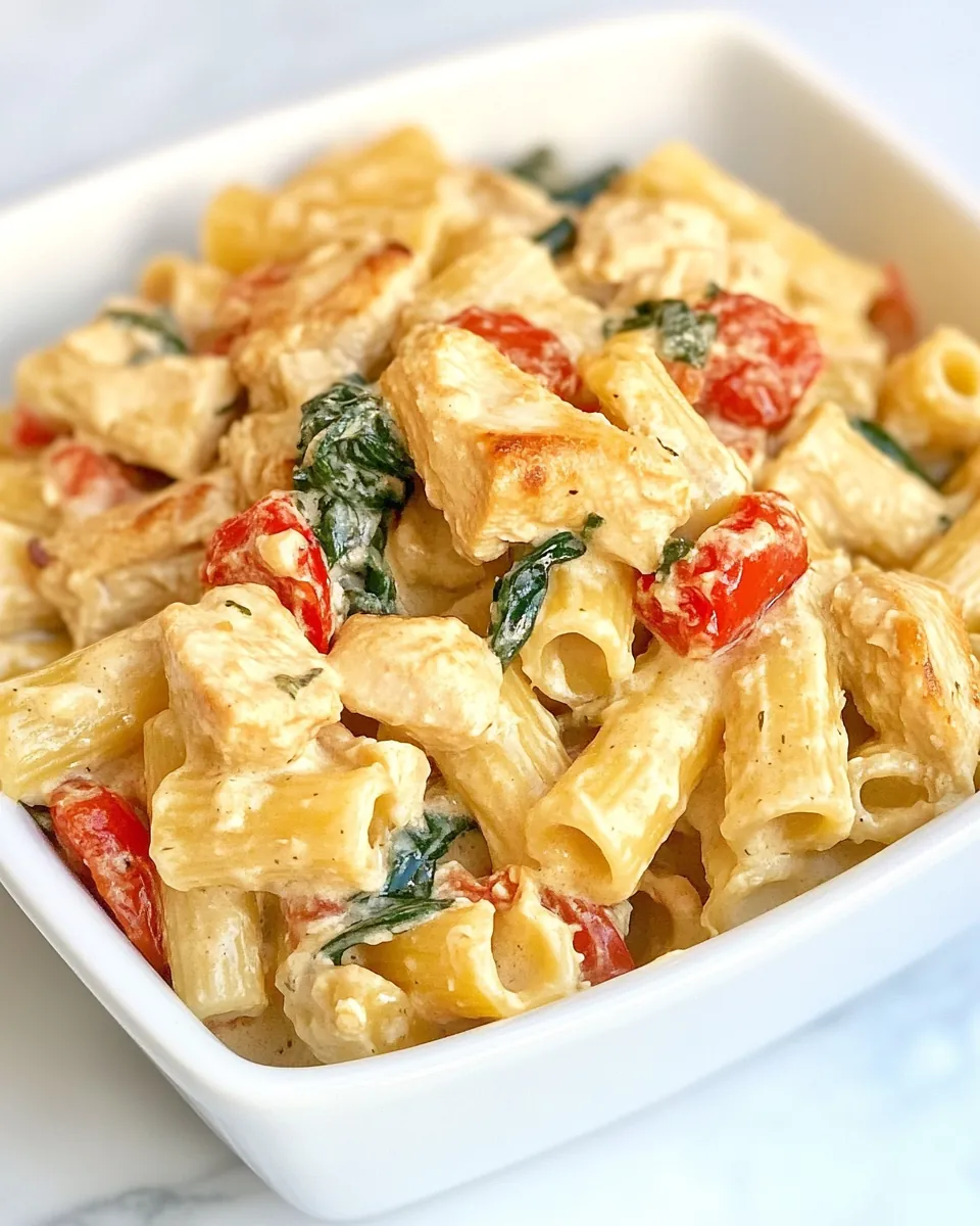 Creamy Chicken Tuscan Pasta