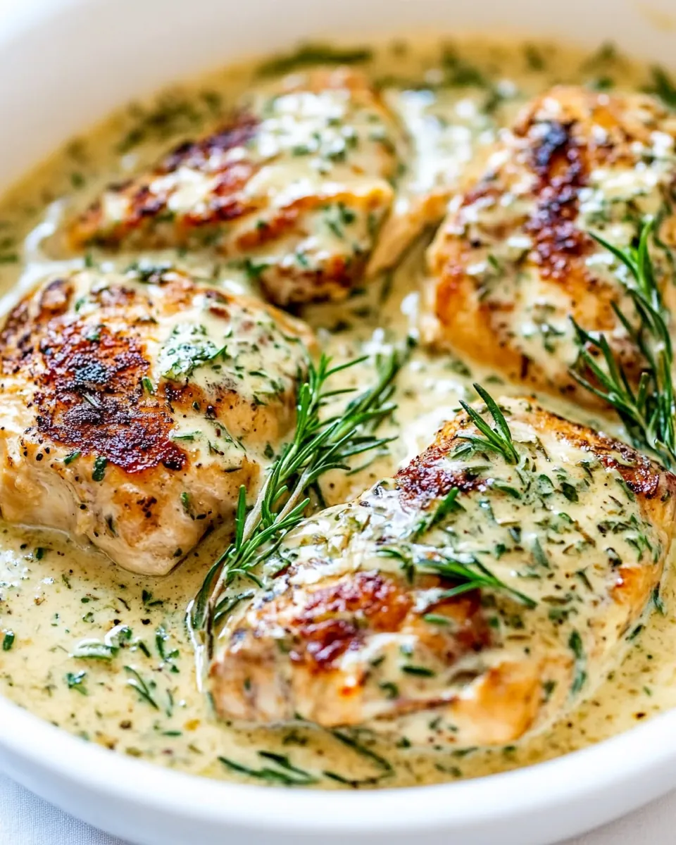 Creamy Chicken With Herbs