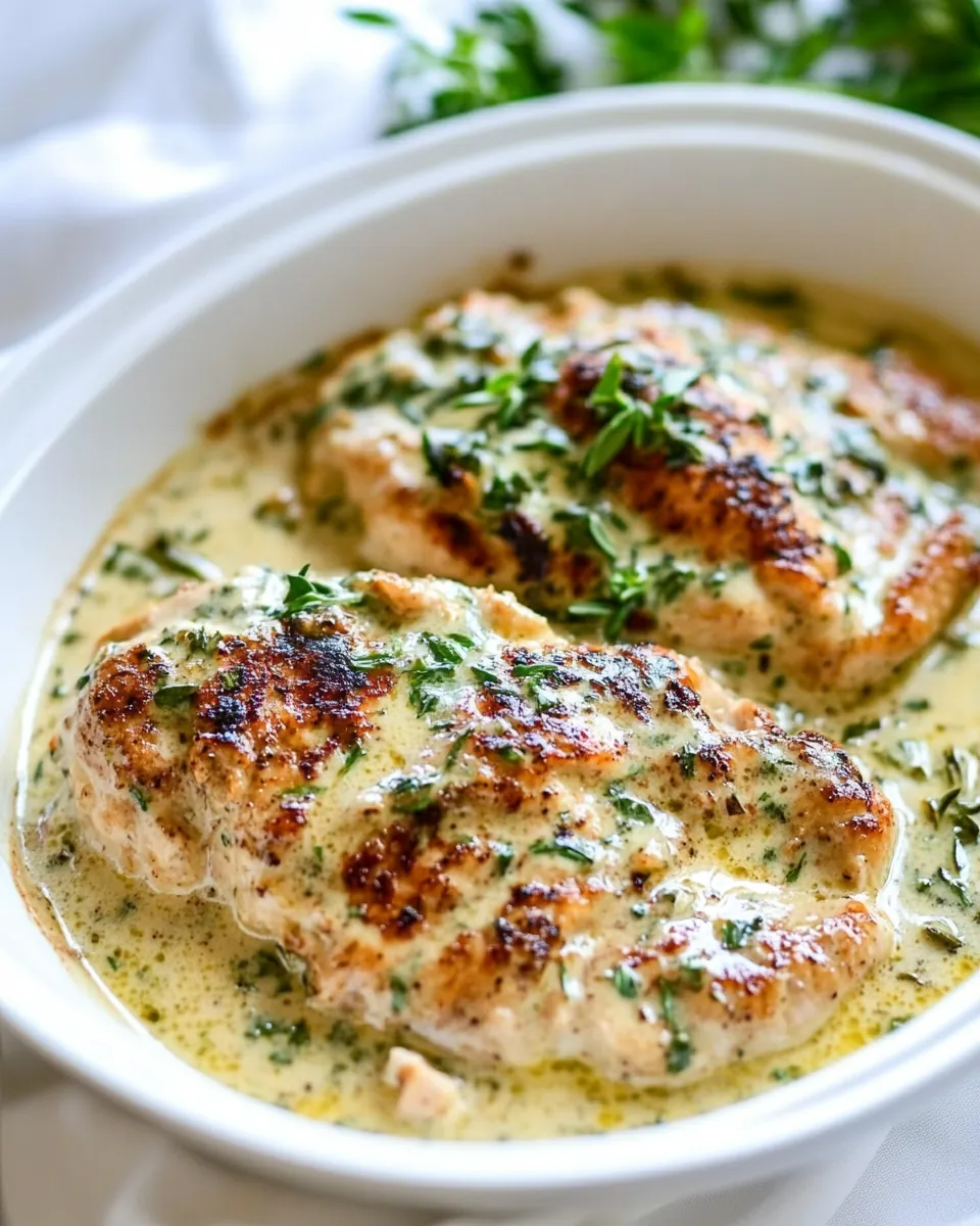 Creamy Chicken With Herbs