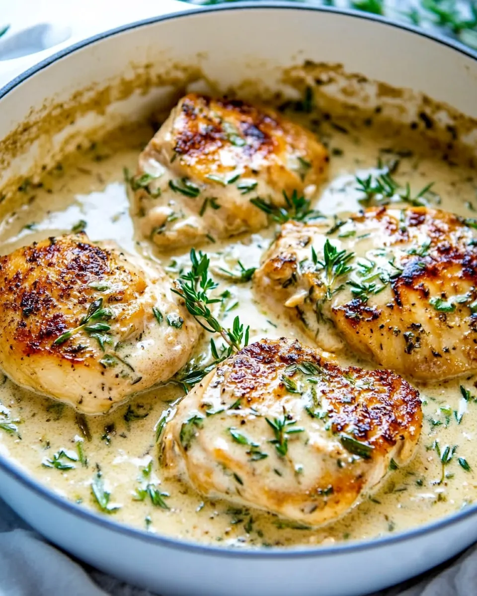 Creamy Chicken With Herbs