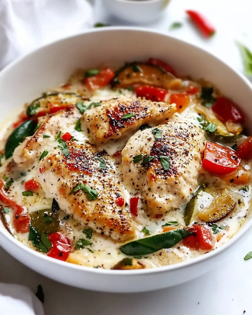 Creamy Chicken With Vegetables