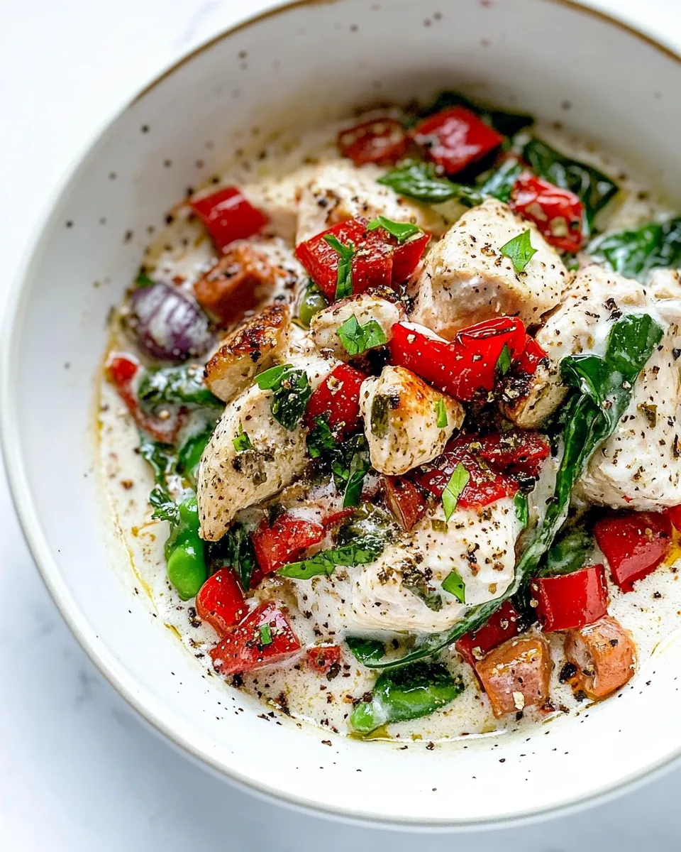 Creamy Chicken With Vegetables