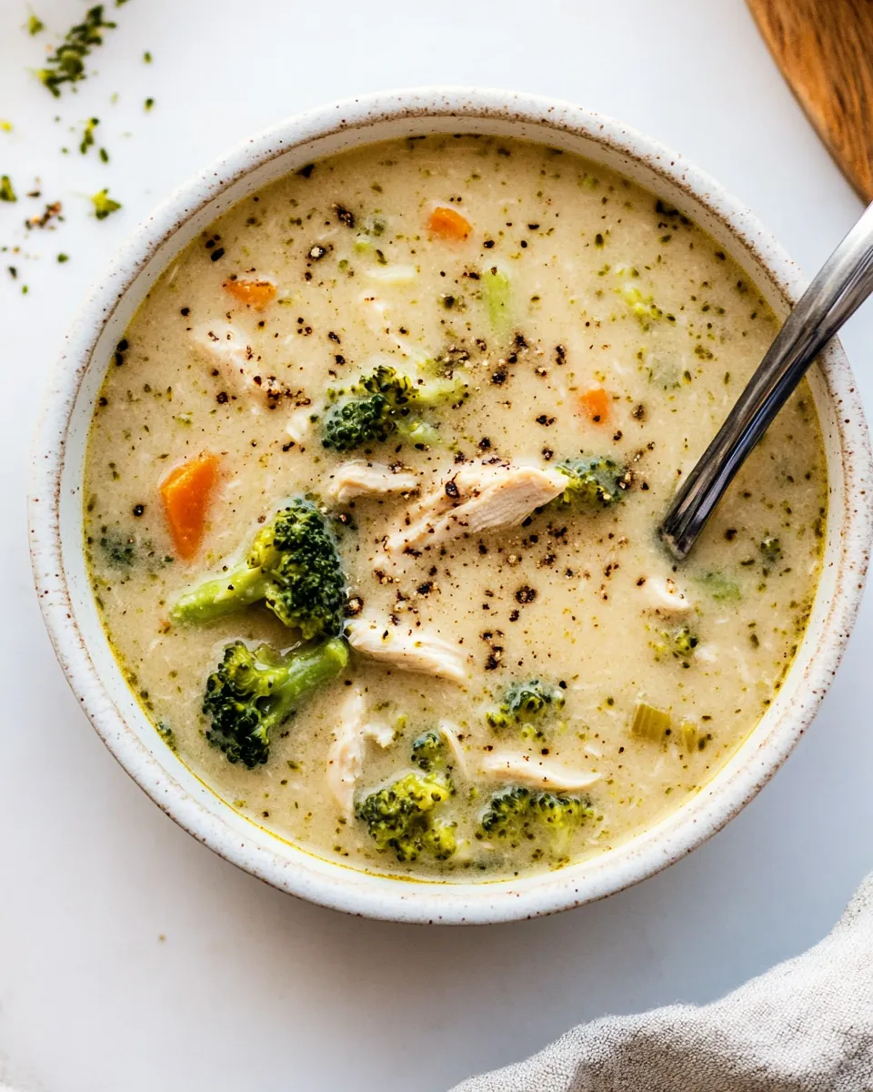 Creamy Chicken and Broccoli Soup