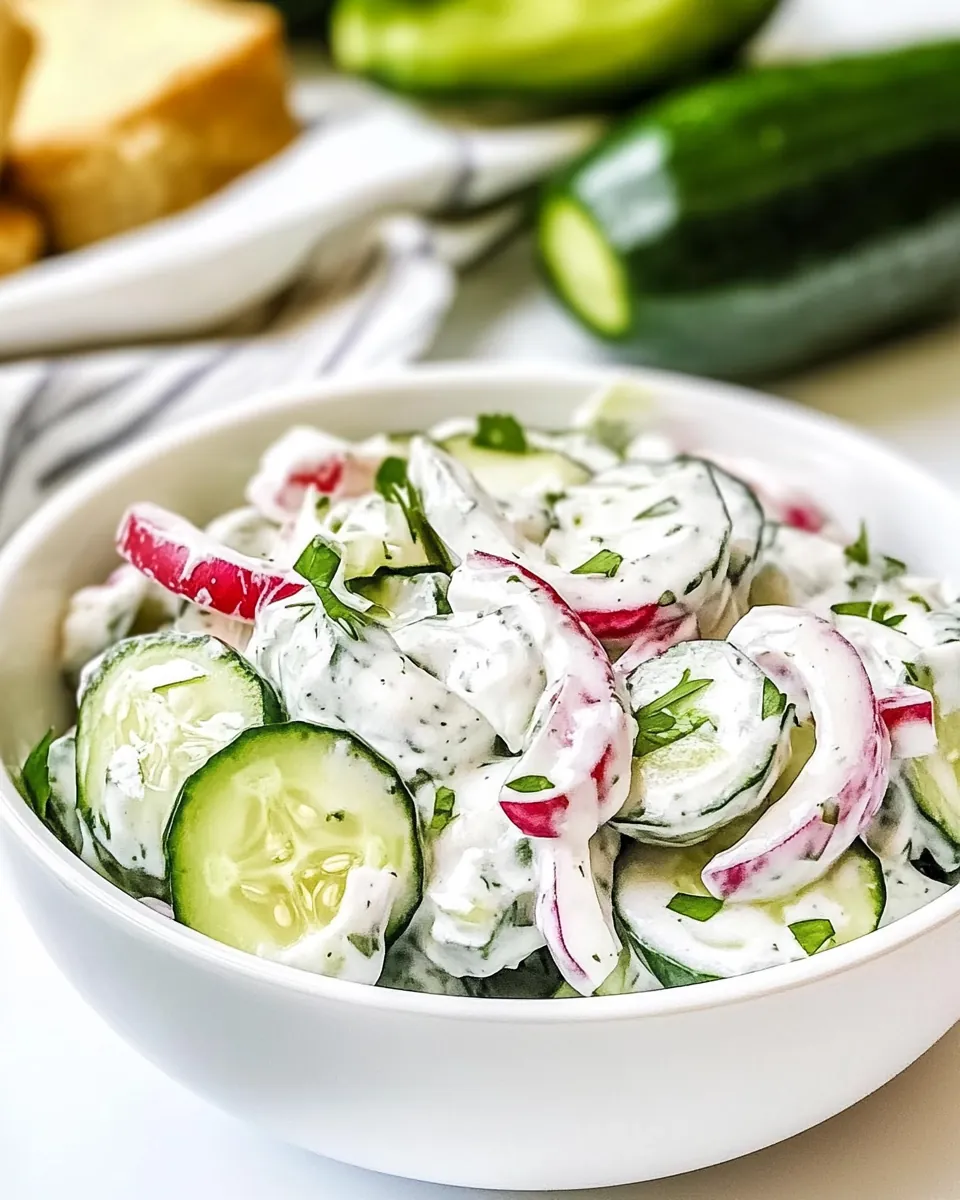 Creamy Cucumber Salad