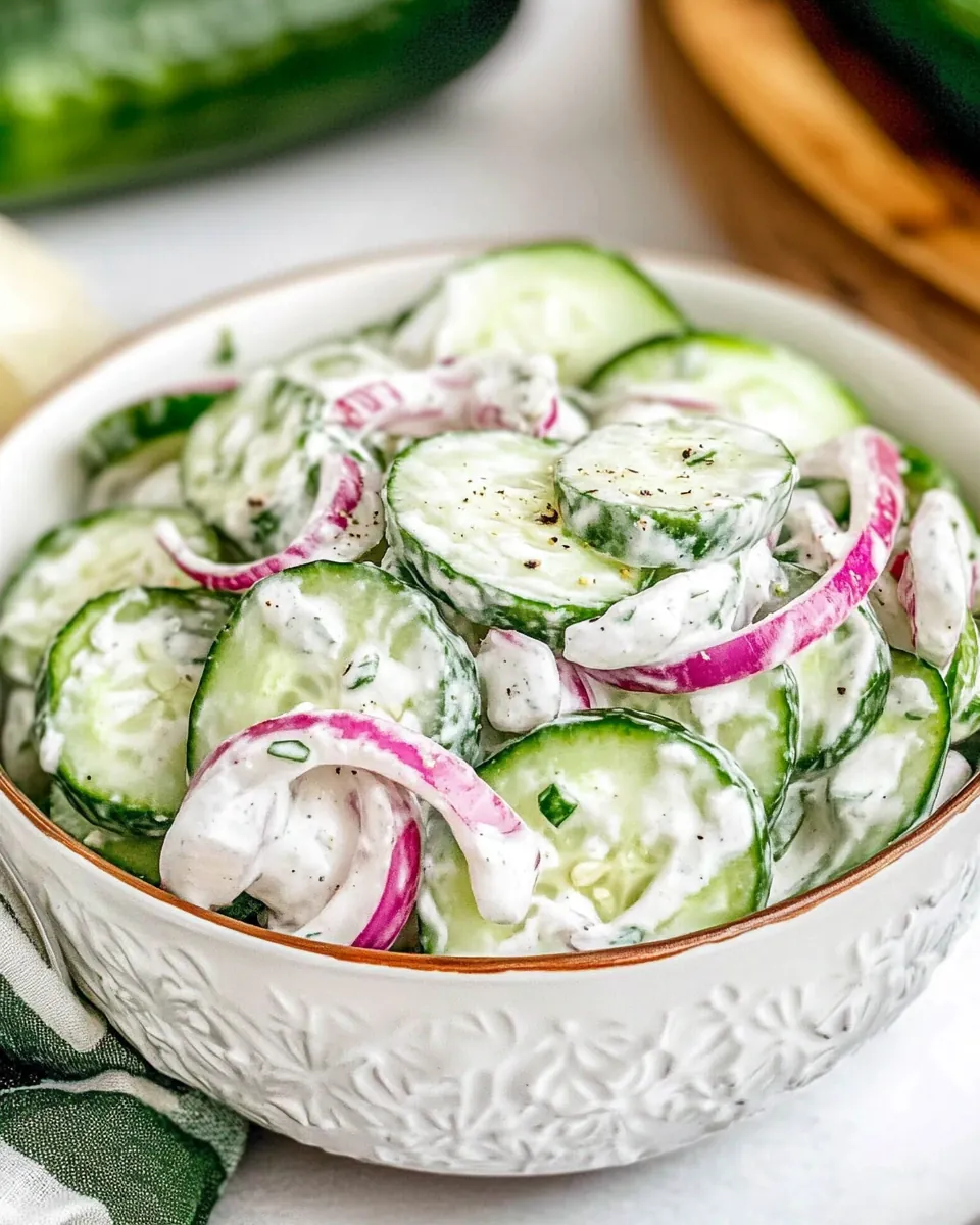Creamy Cucumber Salad