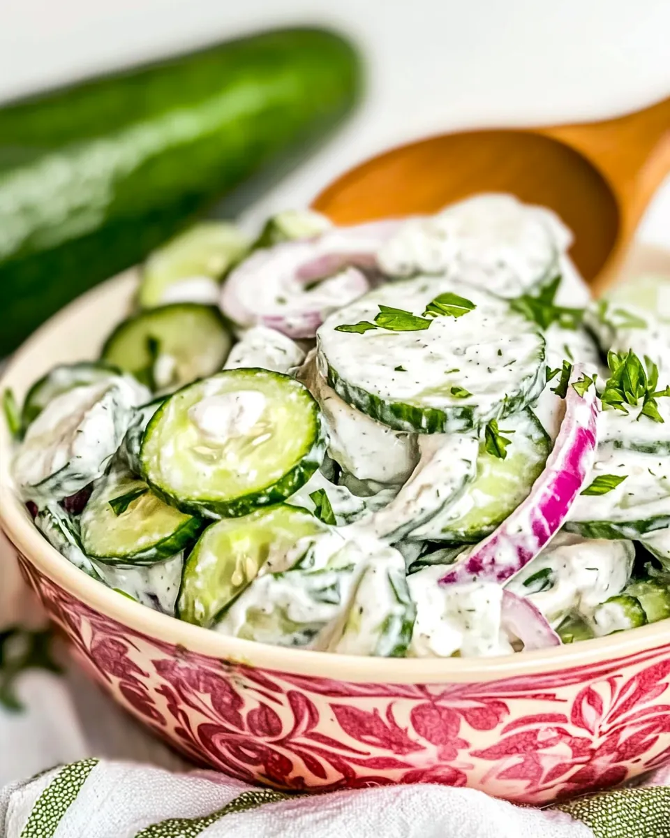 Creamy Cucumber Salad