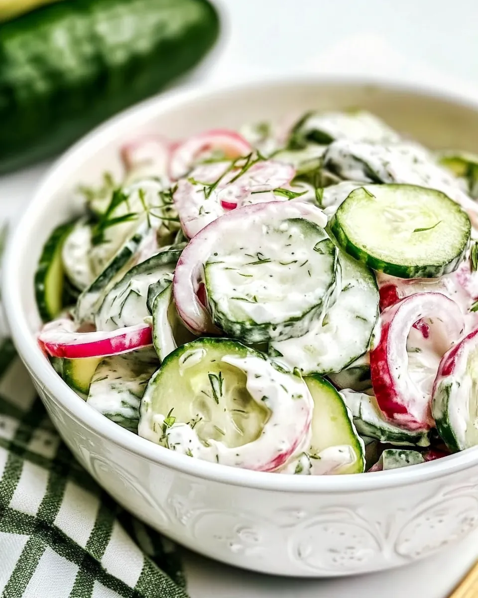 Creamy Cucumber Salad