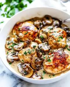 Creamy Garlic Mushroom Chicken