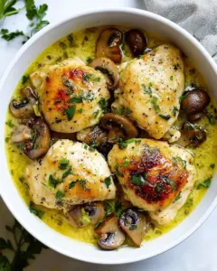 Creamy Garlic Mushroom Chicken