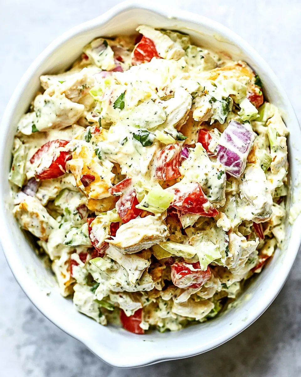 Creamy Greek Yogurt Chicken Salad