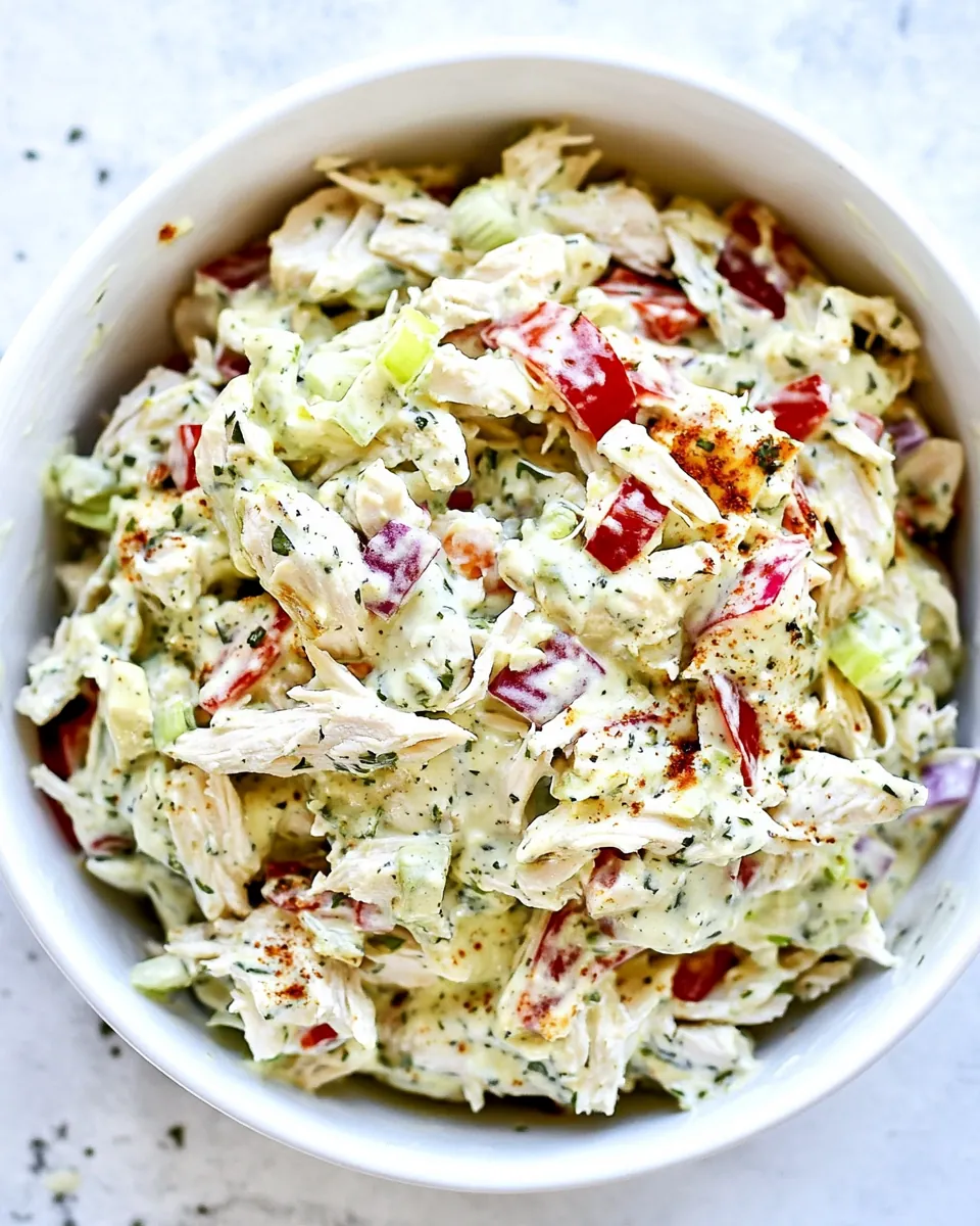 Creamy Greek Yogurt Chicken Salad