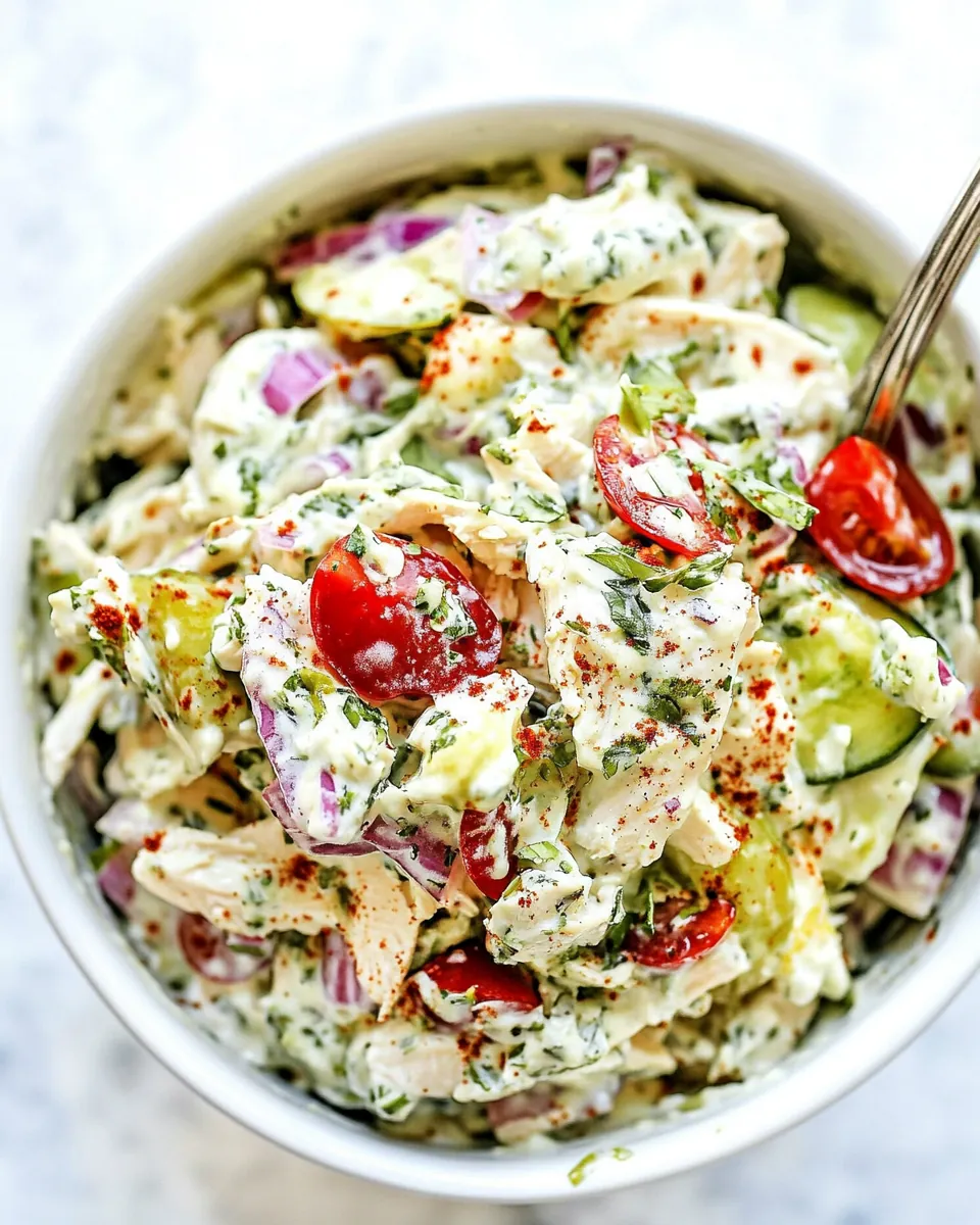 Creamy Greek Yogurt Chicken Salad